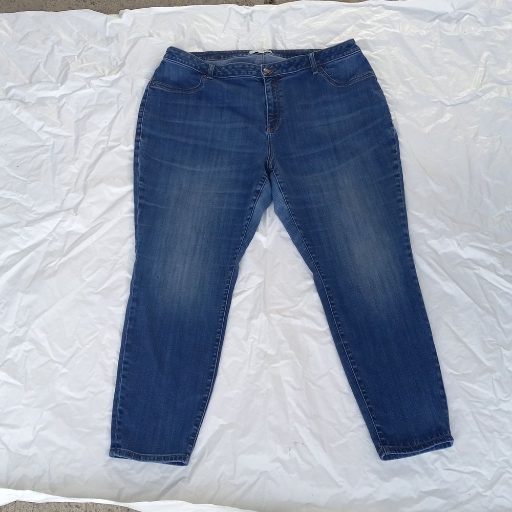 Henrry & Belle Jeans Rustic Skinny Ankle Blue Jeans Size 22W